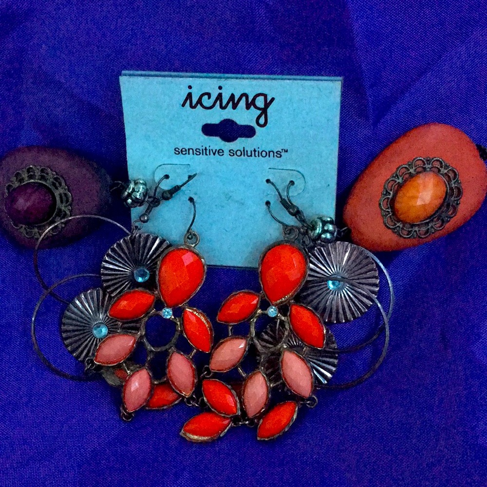 3 pair earrings